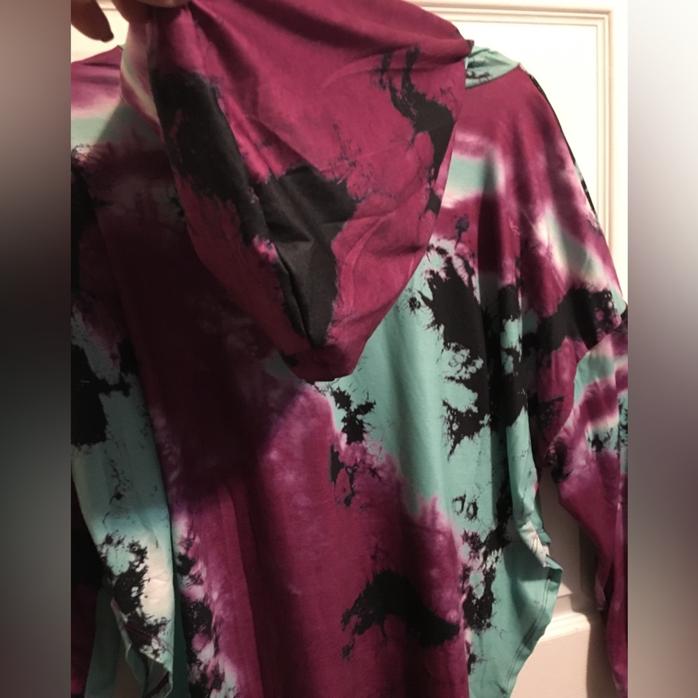 Tie Dye Hooded Shirt - Picture 3 of 12